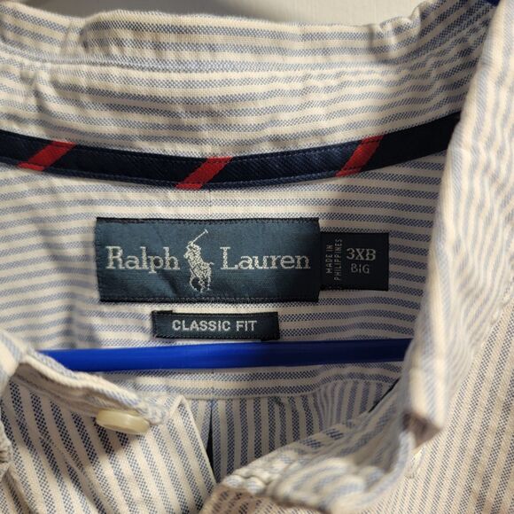 Ralph Lauren Men's 3XL Big Button Up Dress Shirt - Picture 3 of 6